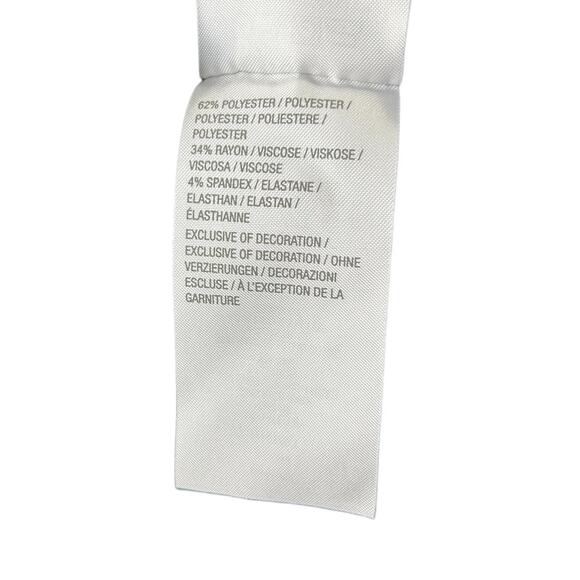 Logo Lounge Black Asymmetric Hemline Tunic Chiffon Ruffle Bottom Size XL - Picture 4 of 6